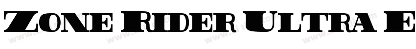 Zone Rider Ultra Exp字体转换